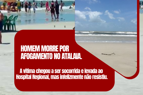 #Homem morre afogado na Praia do Atalaia em Salinópolis neste Domingo de Ramos.